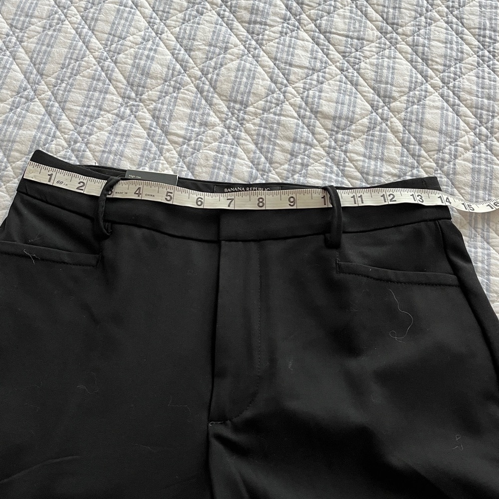 Tailored High-Waist Wide-Leg Pants - Black - Picture 7 of 16